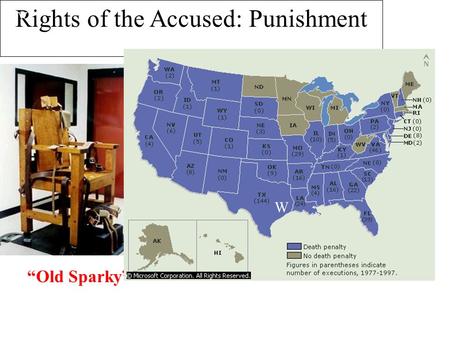 Rights of the Accused: Punishment “Old Sparky” W.