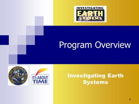 1 Investigating Earth Systems Program Overview. 2 Investigating Earth Systems  Modular, inquiry-based Earth science curriculum  Driven by the National.