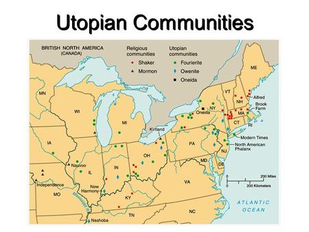 Utopian Communities Robert Owen (1771-1858) Utopian Socialist “Village of Cooperation”