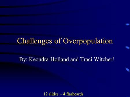 Challenges of Overpopulation
