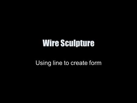 Using line to create form