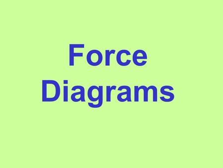 Force Diagrams. Some commonly used conventions: Smooth, as in “A smooth surface” or “A smooth pulley” implies that friction is ignored. Rough, as in “A.