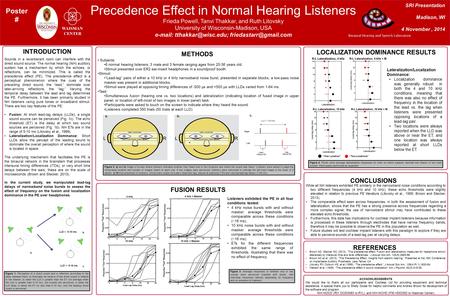 Sounds in a reverberant room can interfere with the direct sound source. The normal hearing (NH) auditory system has a mechanism by which the echoes, or.