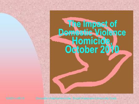 ICADV—09-10Domestic Violence Homicide: Social Impact and Community Costs The Impact of Domestic Violence Homicide, October 2010.