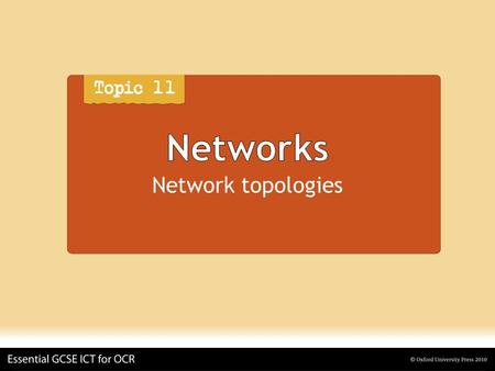 Networks Network topologies. Networks Network topology Is the way the devices are arranged in a network In a wired network, it shows how the computers.