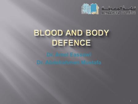 1 Dr. Amel Eassawi Dr. Abdelrahman Mustafa. HMIM 224 L3: AUTOTOLERANCE 2.