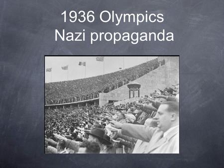 1936 Olympics Nazi propaganda. Brandenburg gates.