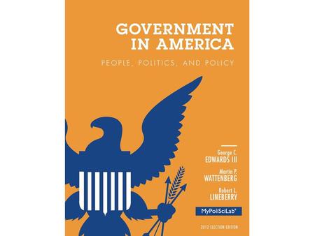 1 Introducing Government in America 1 Learning Objectives https://www.youtube.com/watch ?v=lrk4oY7UxpQ&index=1&list= PL8dPuuaLjXtOfse2ncvffeelTrq vhrz8H.
