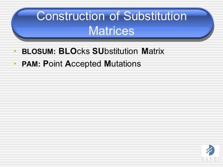 Construction of Substitution Matrices