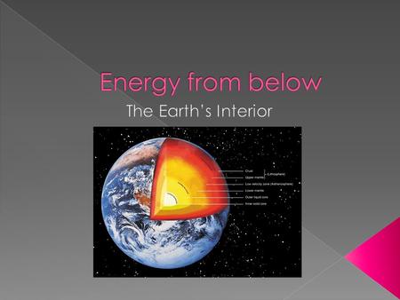  In the 1800’s there was considerable scientific and popular interest in what was in the interior of the Earth. The details of the internal structure.