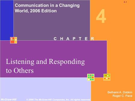 Listening and Responding to Others
