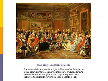 Madame Geoffrin’s Salon