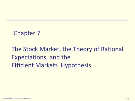 chapter 13 the stock market ppt