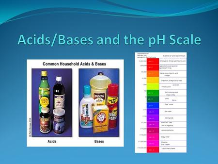 Acids/Bases and the pH Scale