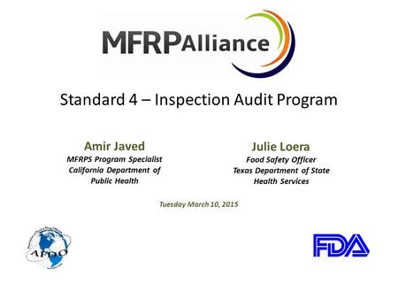 Standard 4 – Inspection Audit Program