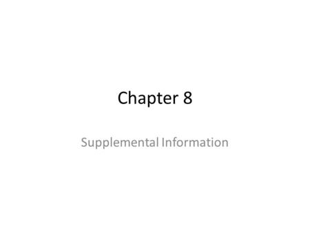 Chapter 8 Supplemental Information. Humus Plants drop leaves, twigs, and other material to the ground Over time, this leaf litter decomposes into dark,