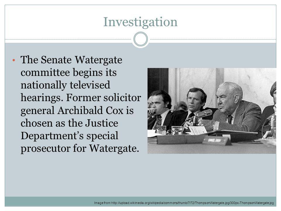 Image result for watergate hearings begin