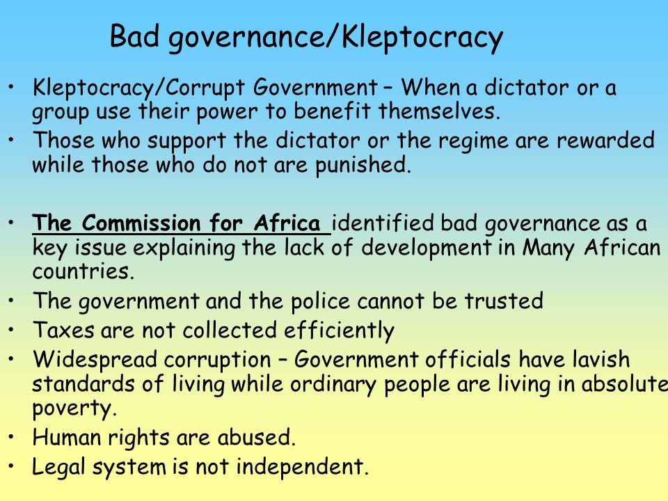 Image result for poor governance in africa