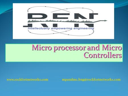 Micro processor and Micro Controllers