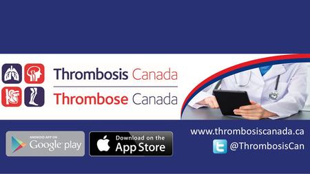 Thrombosis Canada Thrombose Canada