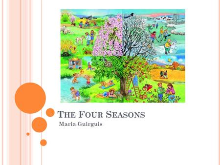 T HE F OUR S EASONS Maria Guirguis. TEKS G RADE 4- S ECTION 112.6 As students learn science skills, they identify components and processes of the natural.