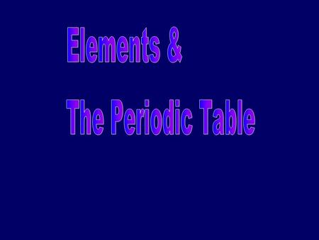 What is the periodic table? compact way of organizing elements contains a lot of information allows us to make predictions about behavior and properties.