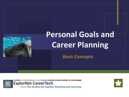Personal Goals and Career Planning