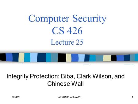 Computer Security Computer Security