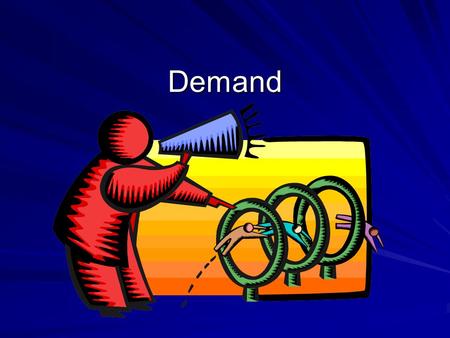Demand. Demand is the quantity of a commodity a consumer is willing and able to buy.