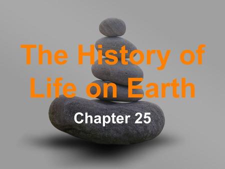 The History of Life on Earth Chapter 25. Question How have events in the Earth’s history contributed to life as we know it?