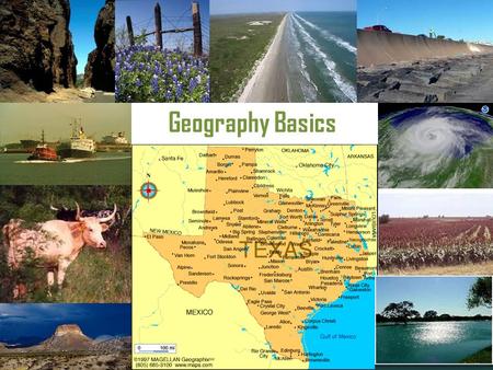 Geography Basics. Types of Maps Thematic – has a subject or theme Reference – Political/Physical Shows political boundaries Shows natural features.