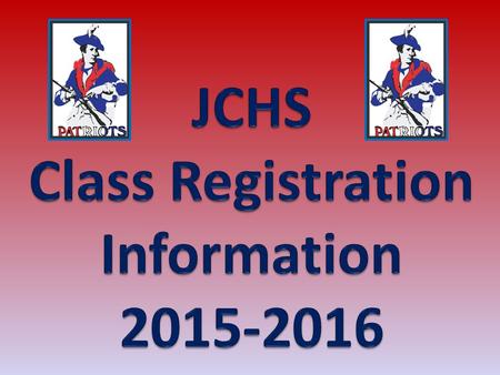 JCHS School Counselors 10 th -12 th Grade Counselors: Mr. Chrisman: Students A-Co Mr. Montgomery: Students Cr-He