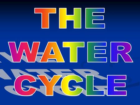 WHAT IS THE WATER CYCLE? Water is always moving between the atmosphere (troposphere) and surface of Earth. Water is always moving between the atmosphere.