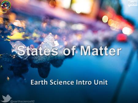 Earth Science Intro Unit