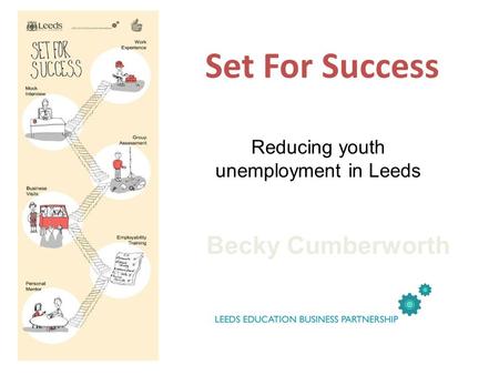 Becky Cumberworth Set For Success Reducing youth unemployment in Leeds.