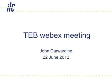 John Carwardine 22 June 2012 TEB webex meeting. Agenda Management items (John) –General updates, status of submissions –Principle Editor assignments for.