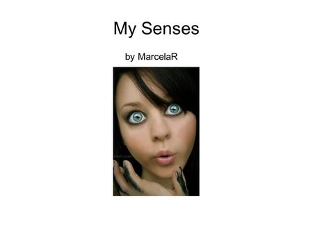 My Senses by MarcelaR. My senses These are my senses.