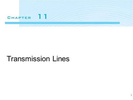 4/24/2017 Transmission Lines 1.