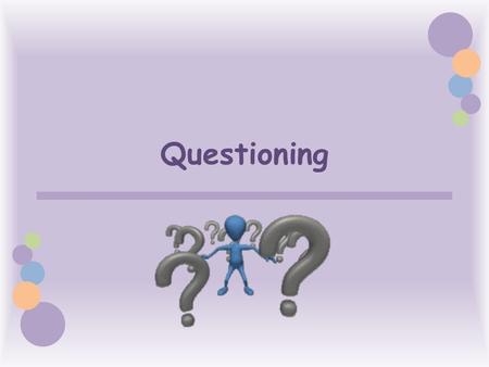 Questioning. Questions, whether self-initiated or owned, are at the heart of inquiry learning. While questions are also a part of the traditional classroom,