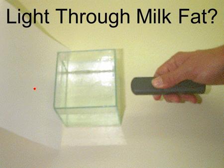 Light Through Milk Fat?.