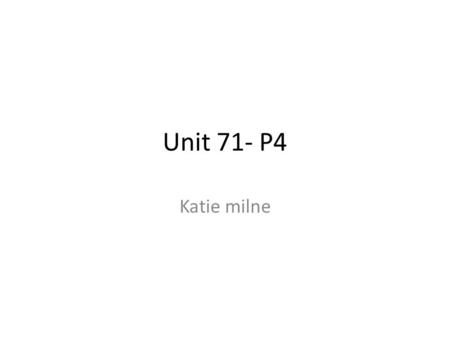 Unit 71- P4 Katie milne. Large and small scale event For a large event, for example we will rock you at west end, the sound team that you would require.