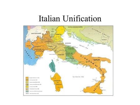 Italian Unification. [Italians] struggled, they still struggle, as do Poland, Germany, and Hungary, for country and liberty; for a word inscribed upon.
