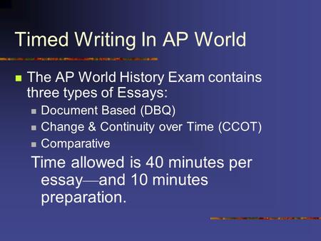 ap world history comparative essay 2009