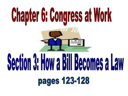 Only members of Congress may introduce legislation Tax bills must originate in the House.