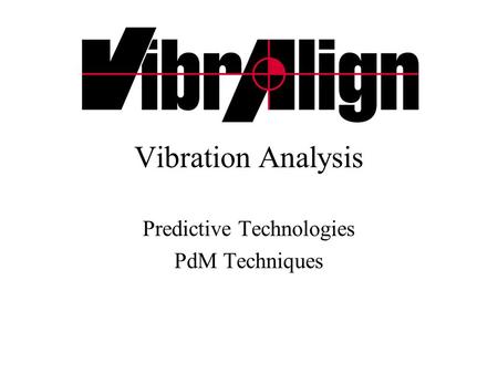 Predictive Technologies PdM Techniques