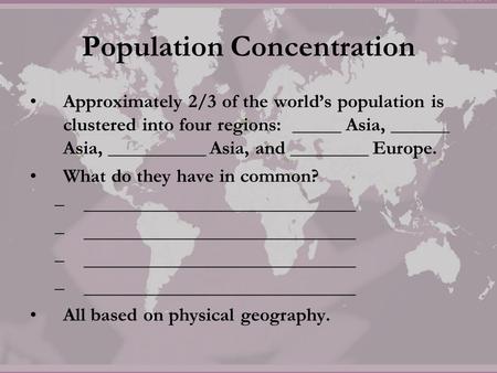 Population Concentration