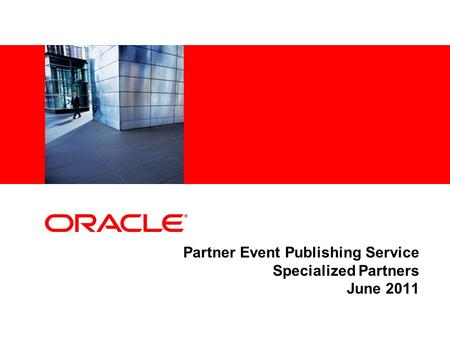 Partner Event Publishing Service Specialized Partners June 2011.