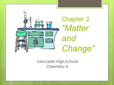Chapter 2 “Matter and Change” Lancaster High School Chemistry A.