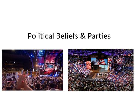 Political Beliefs & Parties. Learning Intention I will be able to… Explain what the political terms liberal, conservative and moderate mean.
