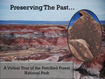 Preserving The Past…. Welcome To The Petrified Forest National Park, or PEFO Here, you are the researcher Experience the beauty without braving the elements.